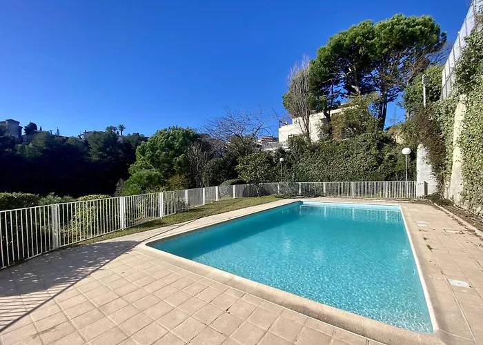 Ouest 2p Sea View, Pool, Quiet * 尼斯